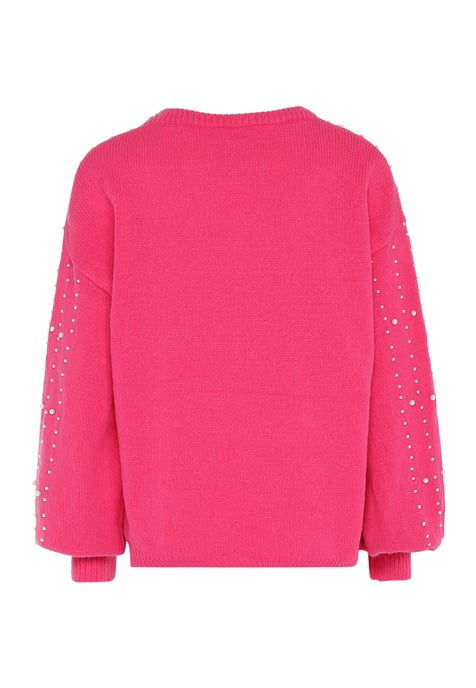 Faina trui met parels Dames roze - Image 2