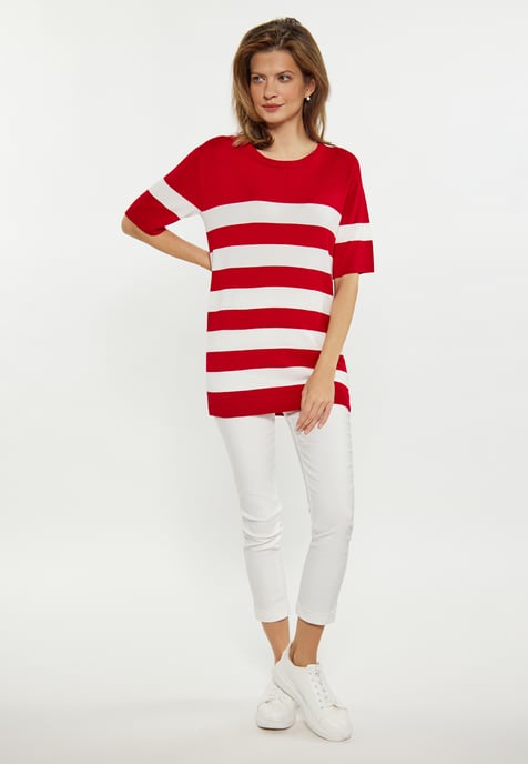 usha Pullover women red white - Image 2