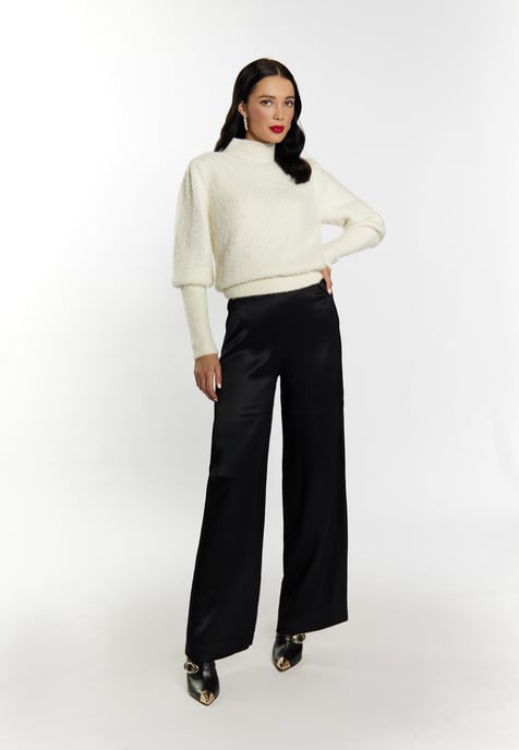 Faina Knitted pullover women off-white - Image 2