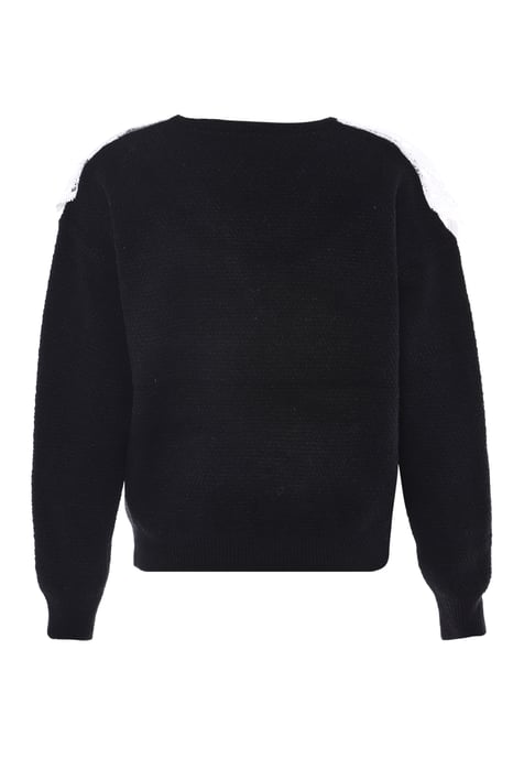 Faina Knitted pullover women black - Image 2