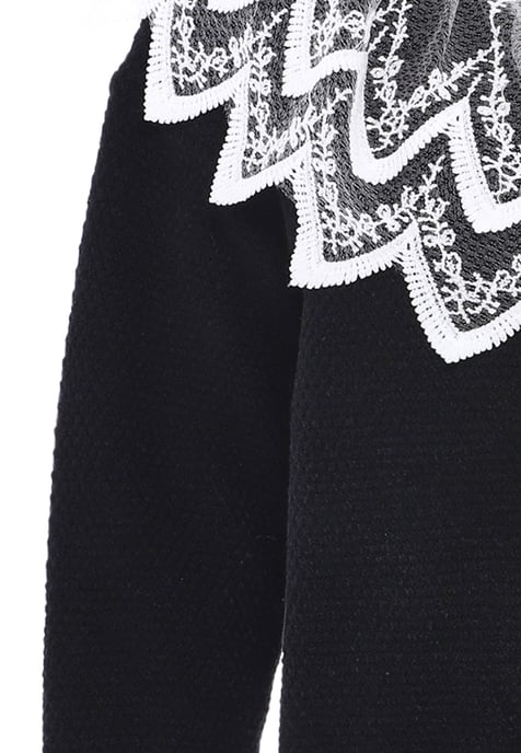 Faina Knitted pullover women black - Image 3