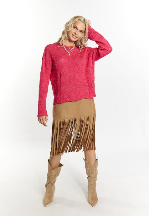 IZIA Gebreide trui Dames roze - Image 2