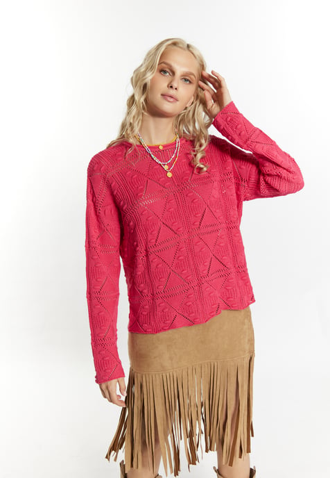 IZIA Gebreide trui Dames roze - Image 3