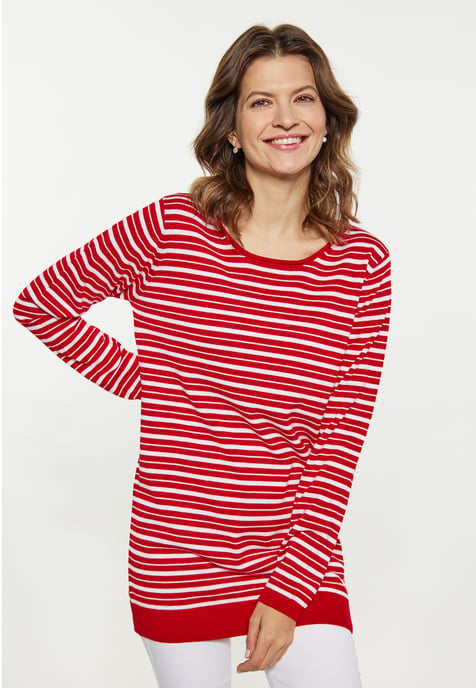 usha Pullover women red white - Image 3