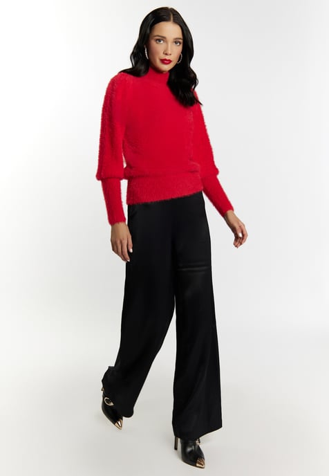 Faina Knitted pullover women red - Image 2