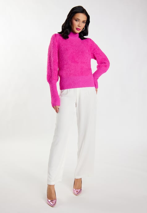 Faina Knitted pullover women pink - Image 2