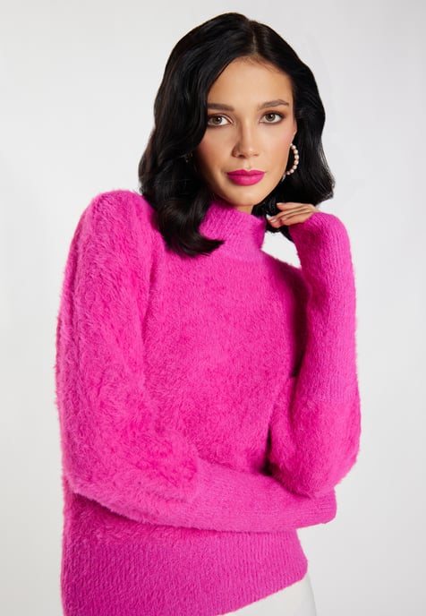 Faina Knitted pullover women pink - Image 3