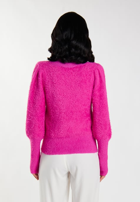Faina Knitted pullover women pink - Image 4