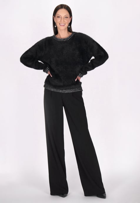 usha Jumper Dames zwart en wit - Image 2