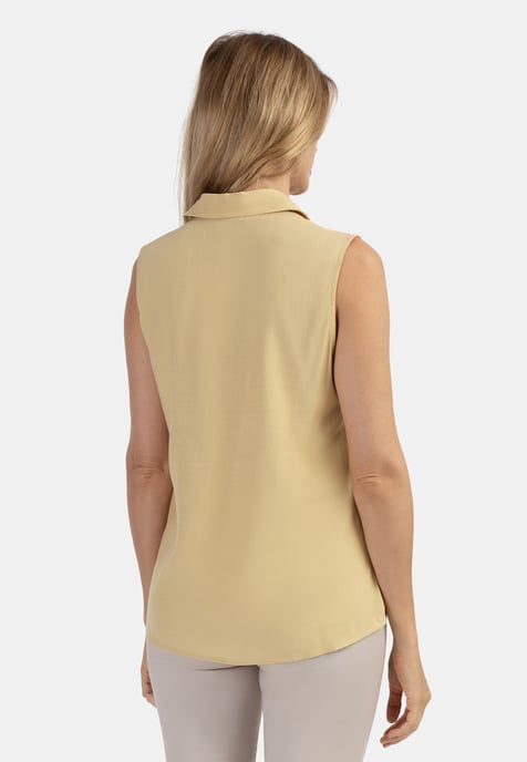 usha blouse top women light yellow - Image 4