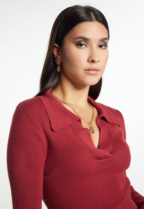 Faina Pullover women wine red - Image 5