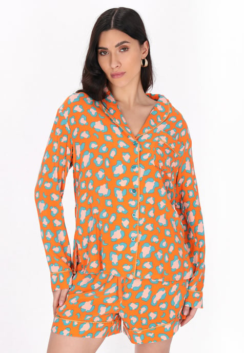 Faina Nachtkleding vrouwen oranje - Image 3