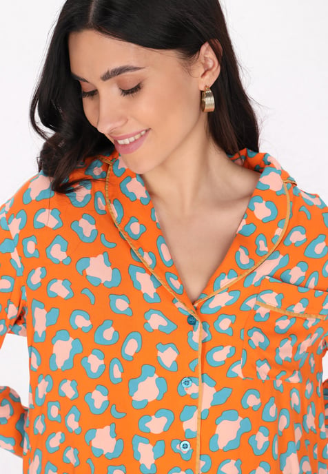 Faina Nachtkleding vrouwen oranje - Image 5