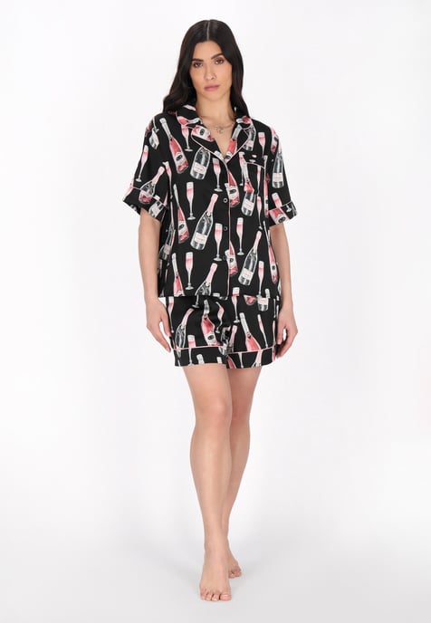 Faina Nachtkleding vrouwen zwart veelkleurig - Image 2