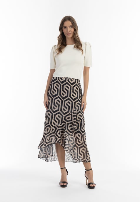 Faina midirok Dames zwart/beige - Image 2