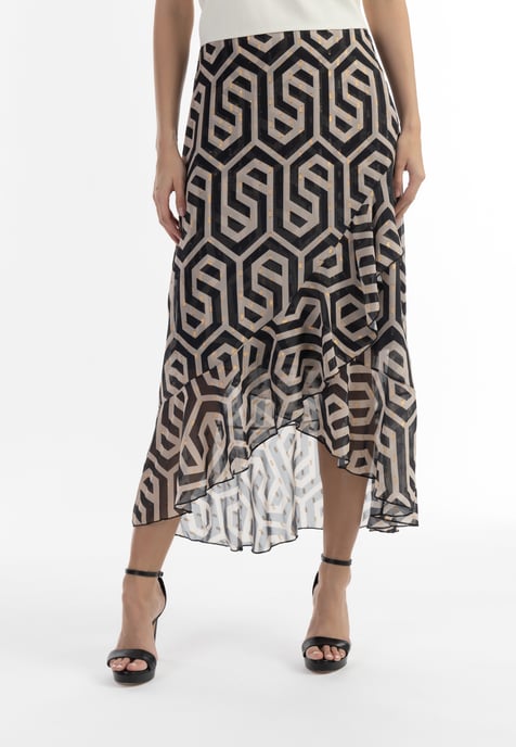Faina midirok Dames zwart/beige - Image 3