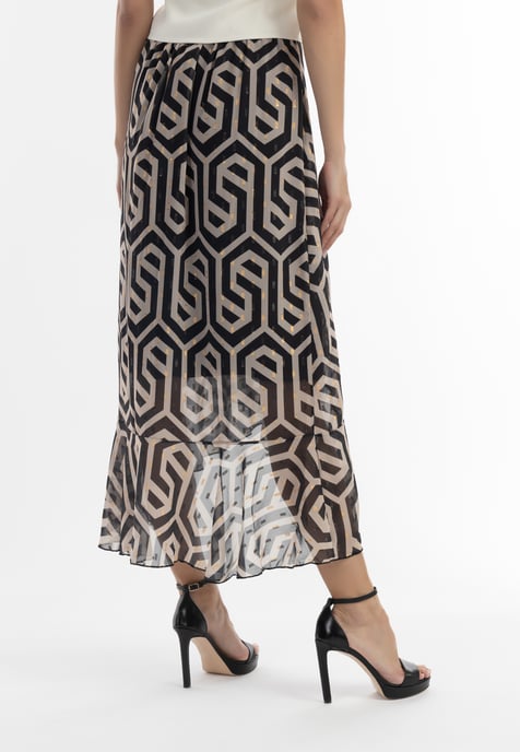 Faina midirok Dames zwart/beige - Image 4