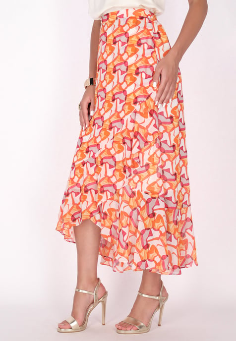 Faina Rock Dames Oranje Veelkleurig - Image 3