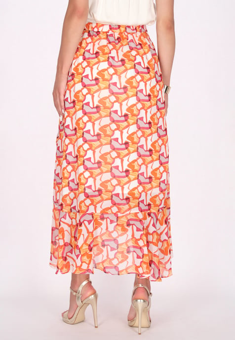 Faina Rock Dames Oranje Veelkleurig - Image 4