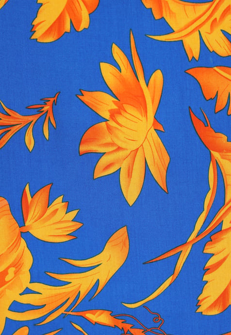 IZIA rok vrouwen blauw geel - Image 5