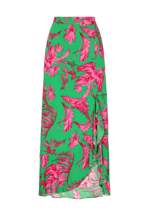IZIA rok vrouwen groen roze - Image 1