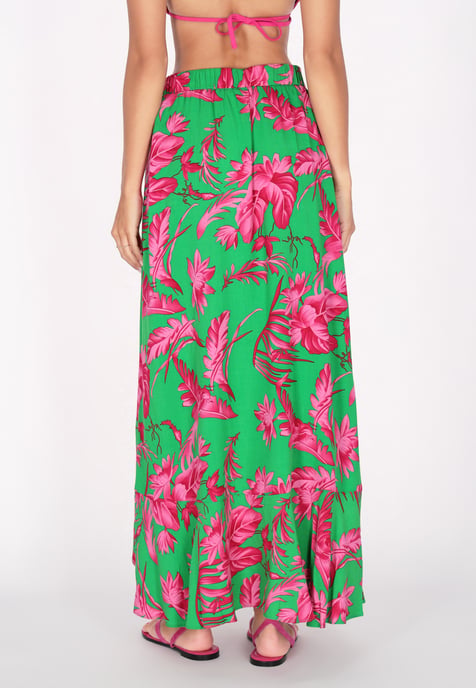 IZIA rok vrouwen groen roze - Image 4