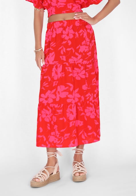 IZIA rok vrouwen rood roze - Image 3