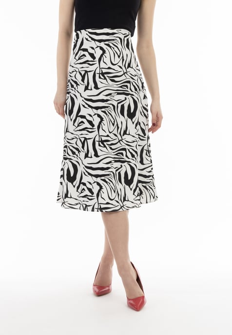 Faina midirok Dames wit zwart - Image 3