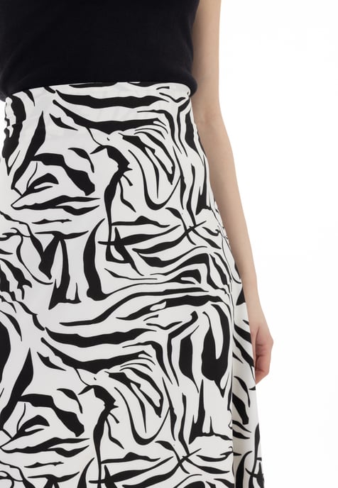 Faina midirok Dames wit zwart - Image 5