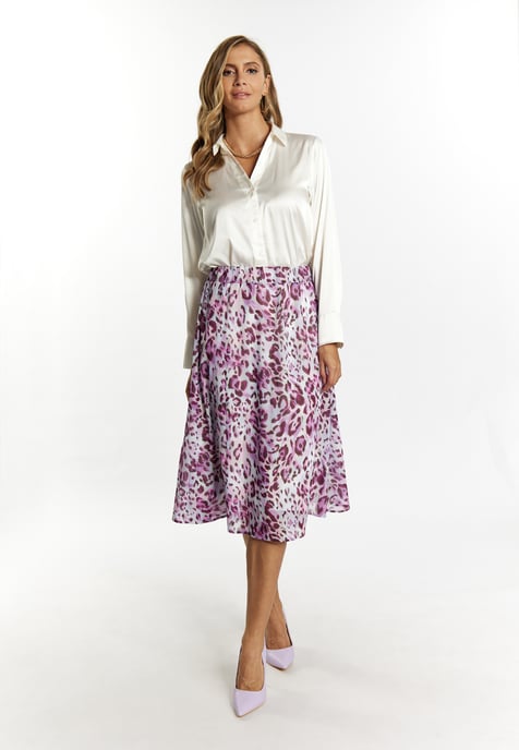 Faina Rok met luipaardprint Dames Lila veelkleurig - Image 2