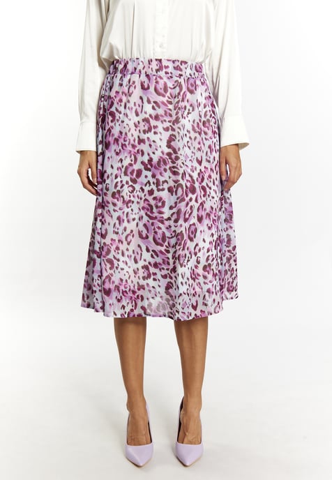 Faina Rok met luipaardprint Dames Lila veelkleurig - Image 3