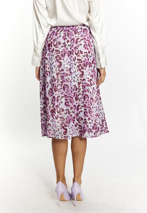 Faina Rok met luipaardprint Dames Lila veelkleurig - Image 4