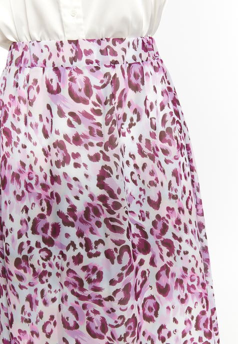 Faina Rok met luipaardprint Dames Lila veelkleurig - Image 5