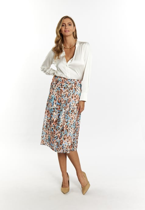 Faina Rok met luipaardprint Dames Beige Veelkleurig - Image 2
