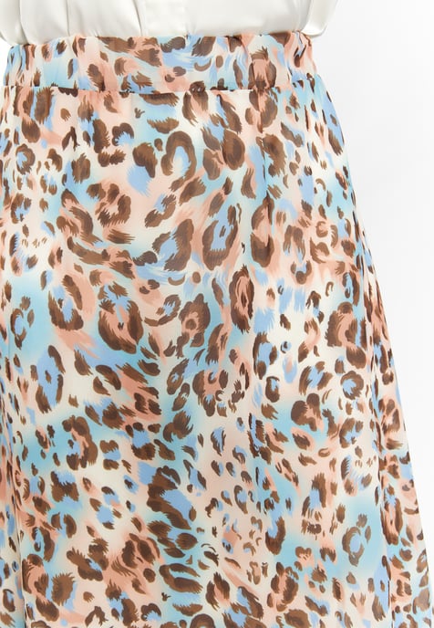Faina Rok met luipaardprint Dames Beige Veelkleurig - Image 5