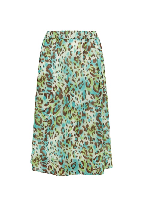 Faina Rok met luipaardprint Dames Turkoois Veelkleurig - Image 1