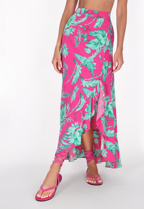 IZIA rok vrouwen roze turkoois - Image 3