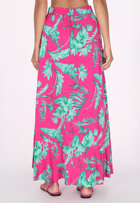 IZIA rok vrouwen roze turkoois - Image 4