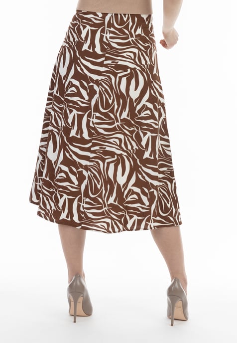 Faina midirok Dames Bruin Wit - Image 4