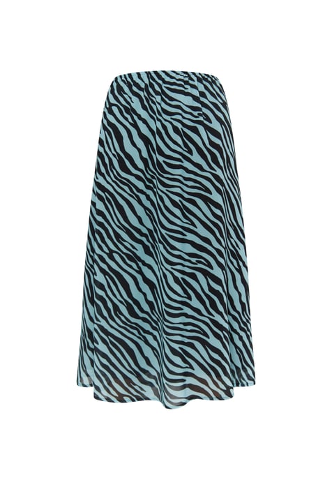 Faina Rok met zebraprint Dames Lichtblauw zwart - Image 1