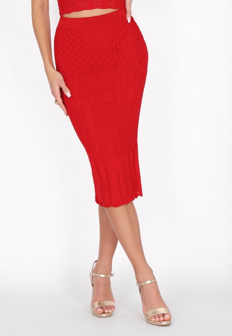 Faina rok vrouwen rood - Image 3