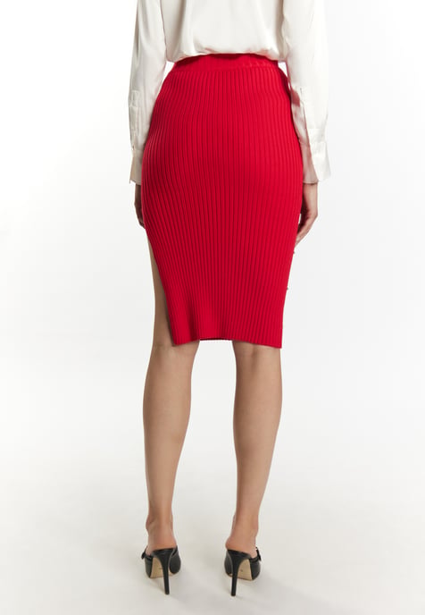 Faina Gebreide rok met strass steentjes Dames rood - Image 4