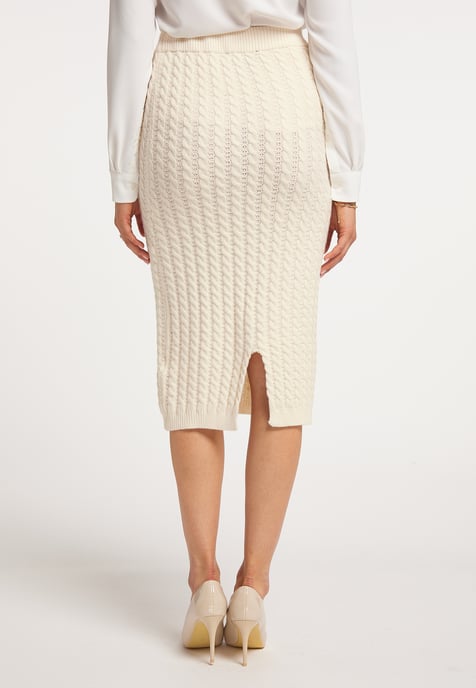 Faina Knitted skirt women Champagne - Image 4