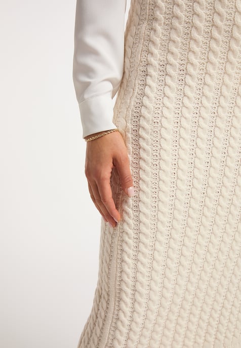 Faina Knitted skirt women Champagne - Image 5