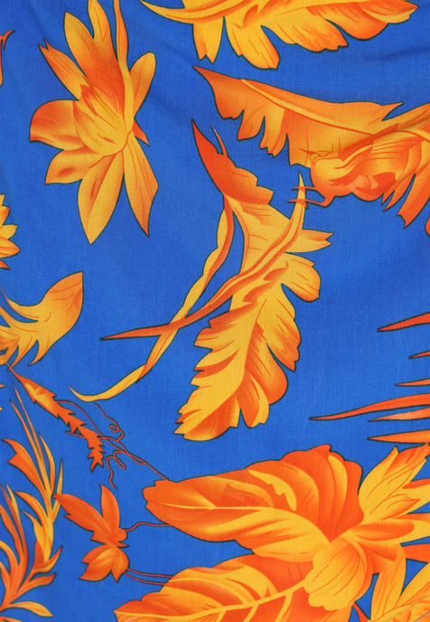 IZIA rok vrouwen blauw geel - Image 5