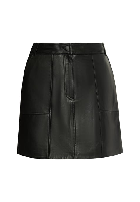 Faina Leren rok Dames zwart - Image 1
