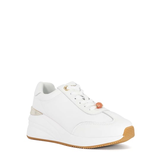 Dune Ladies Elaties - Wedge Lace-Up Trainers - Image 1