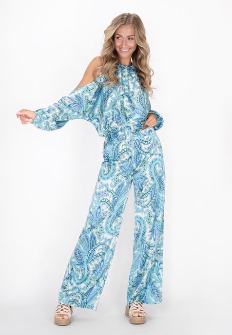 IZIA Broek vrouwen blauw veelkleurig - Image 2