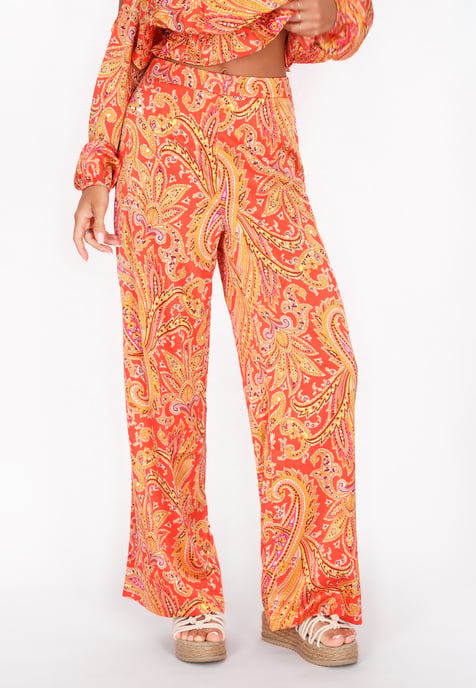 IZIA Broek vrouwen oranje veelkleurig - Image 3