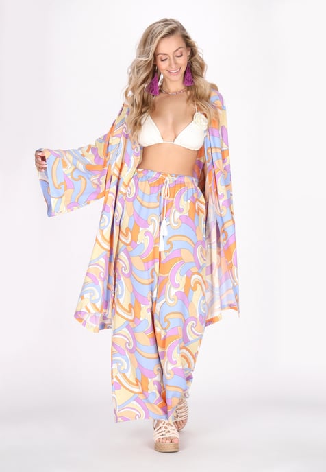 IZIA Broek vrouwen violet veelkleurig - Image 2